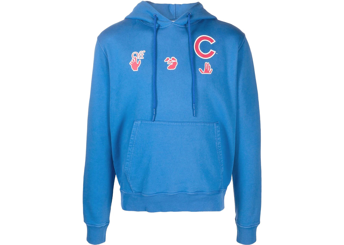 OFF-WHITE x MLB Chicago Cubs Hoodie Blue/Red/White