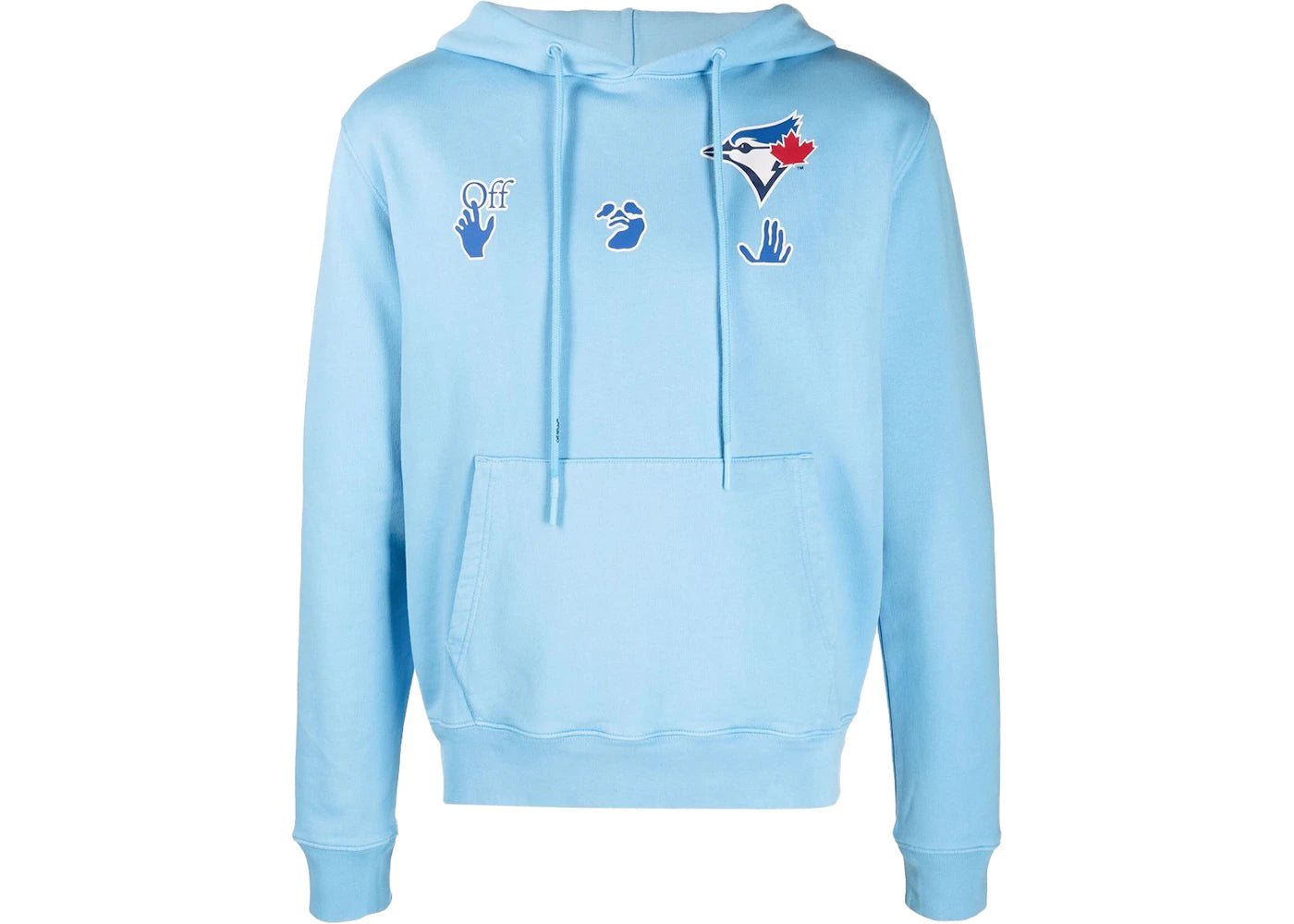 OFF-WHITE x MLB Toronto Blue Jays Hoodie Light Blue/Red