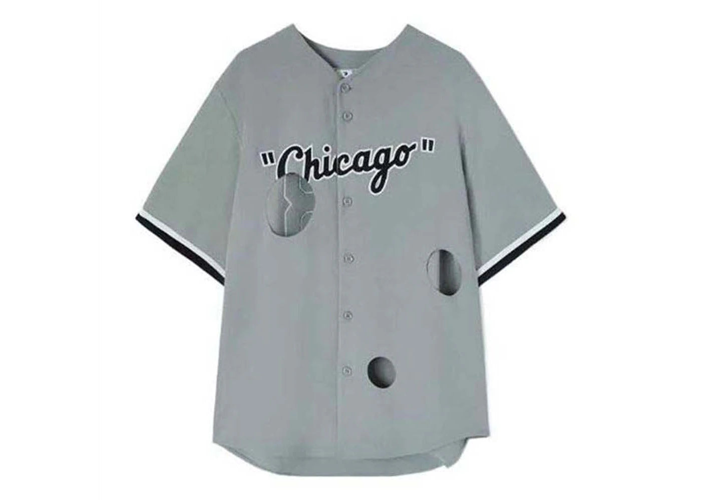 OFF-WHITE x MLB x Chicago WS Cheese Shirt Grey