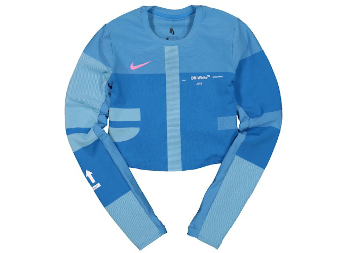 OFF-WHITE x Nike Women's Easy Run Top Photo Blue