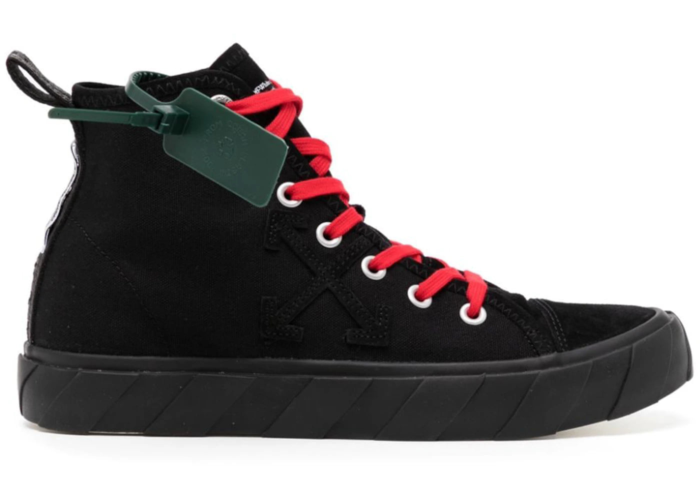 OFF-White Vulc Mid Sneaker Black Red