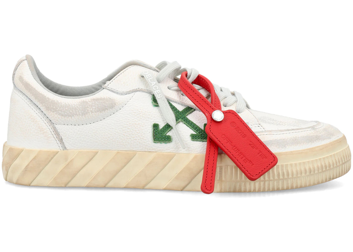 OFF-White Vulcanized Low Distressed White Green (Women's)