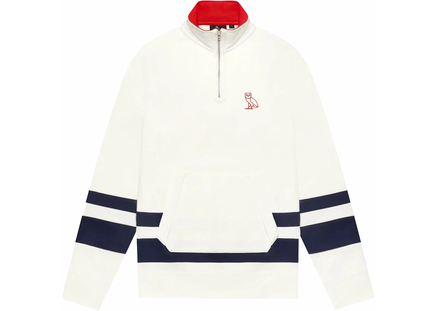 OVO 1/4 Zip Sweatshirt Cream