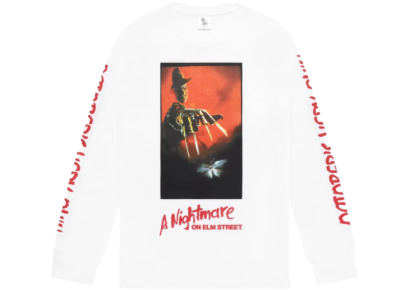 OVO A Nightmare On Elm Street Longsleeve T-Shirt White