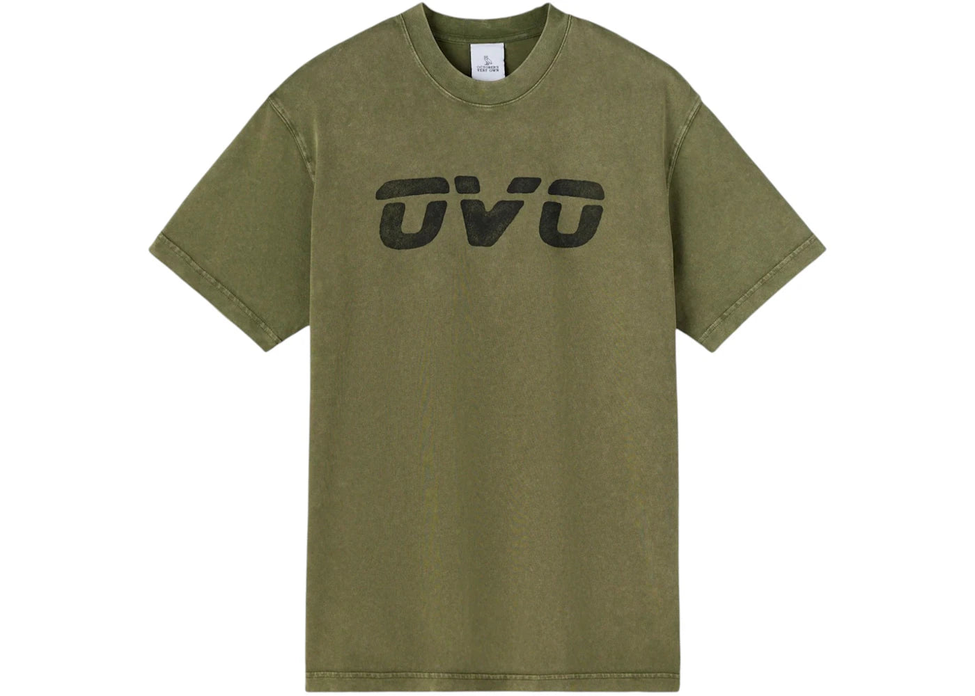OVO Alpha Industries Garment Dyed T-Shirt Olive Green