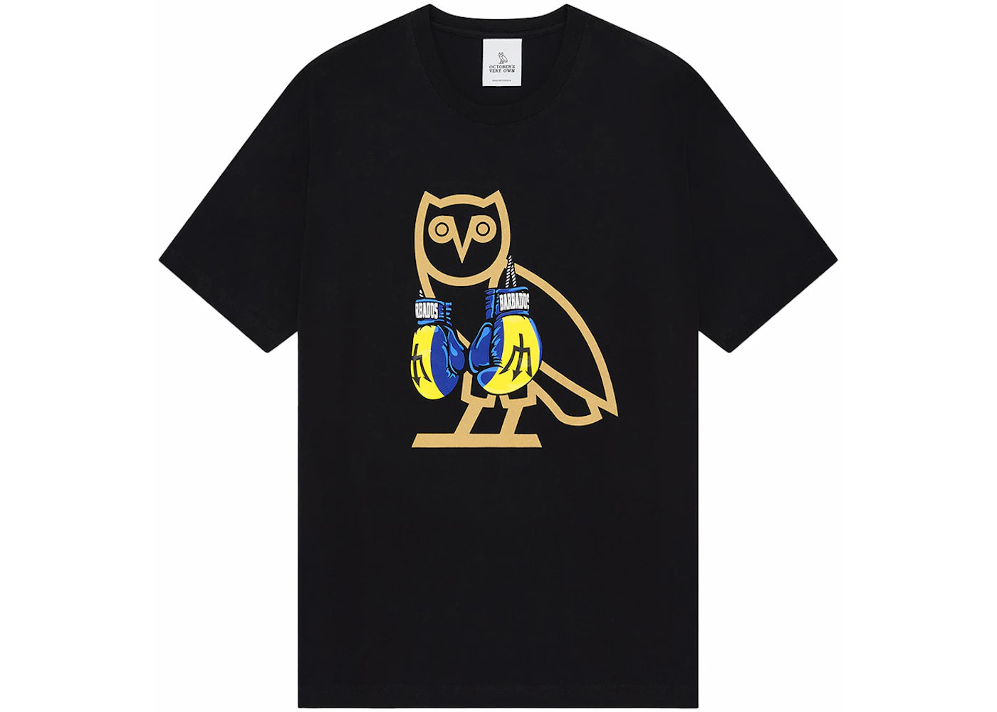 OVO Barbados Boxing Gloves OG Owl T-Shirt Black