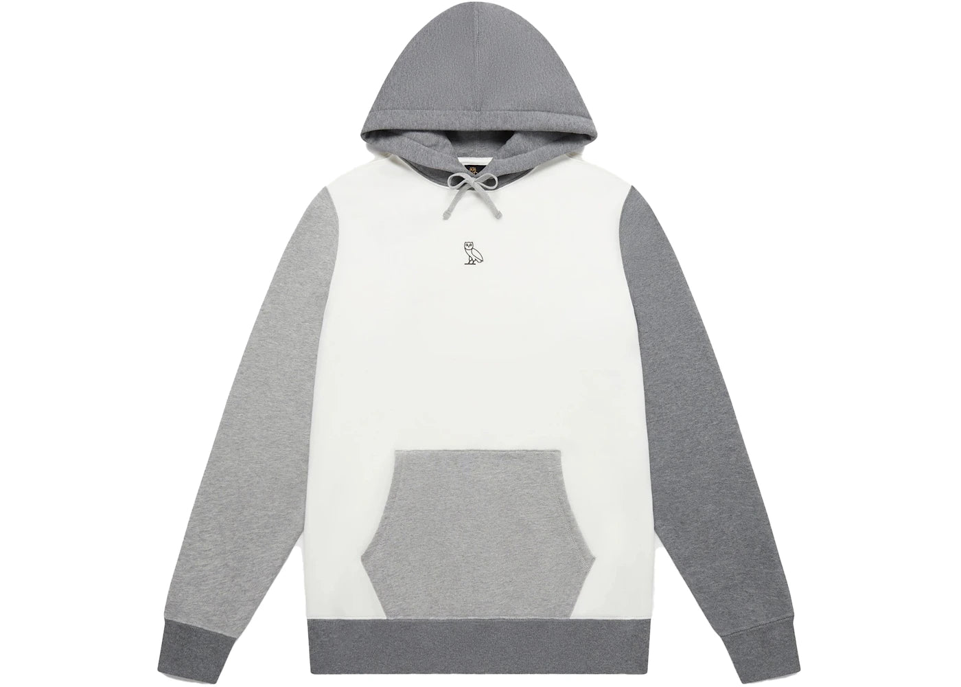 OVO Block Panel Hoodie Multi Grey