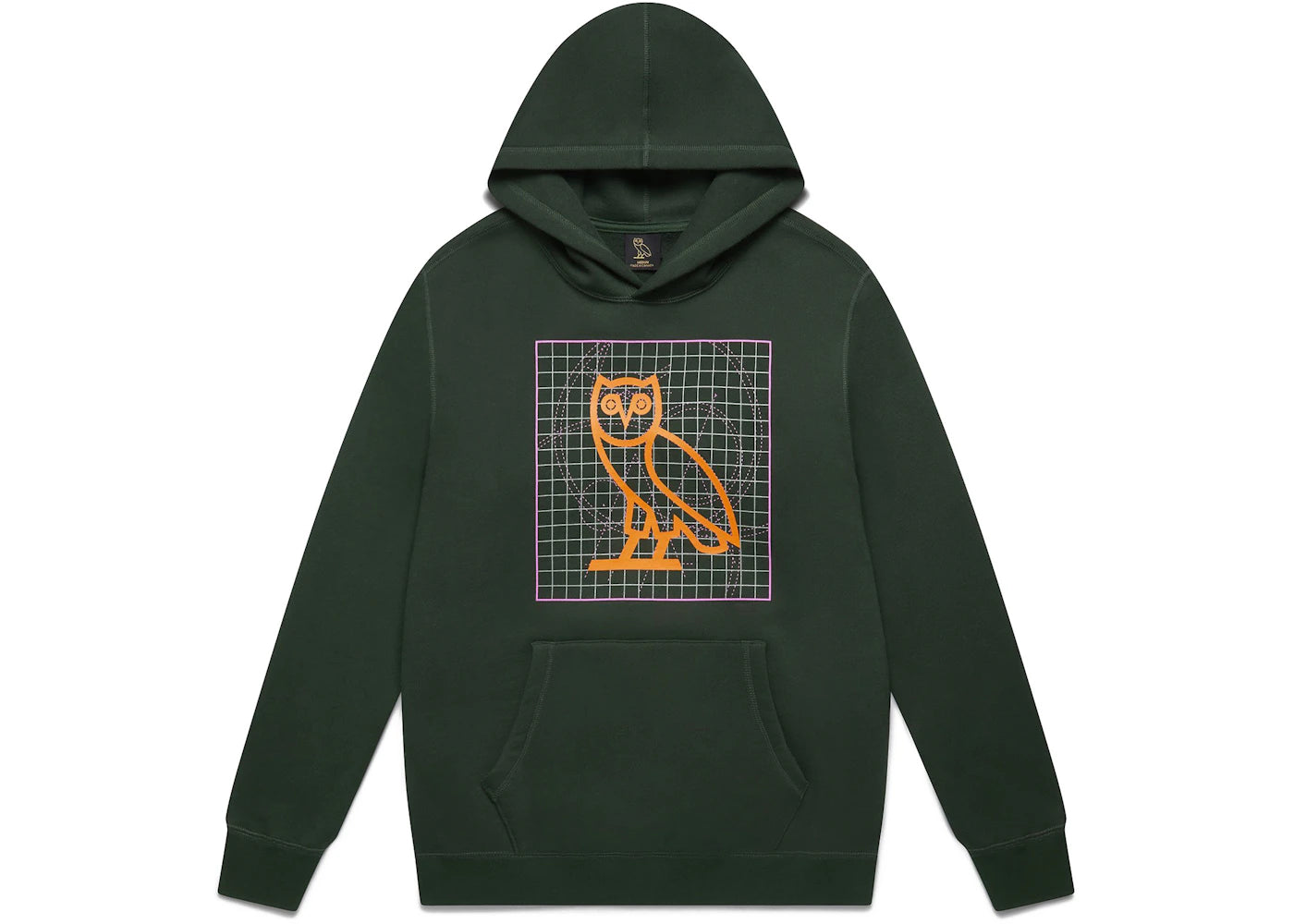 OVO Blueprint Owl Hoodie Park Green