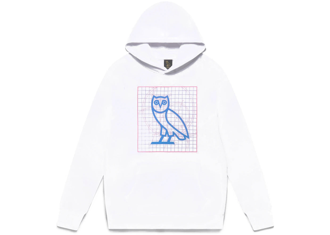 OVO Blueprint Owl Hoodie White