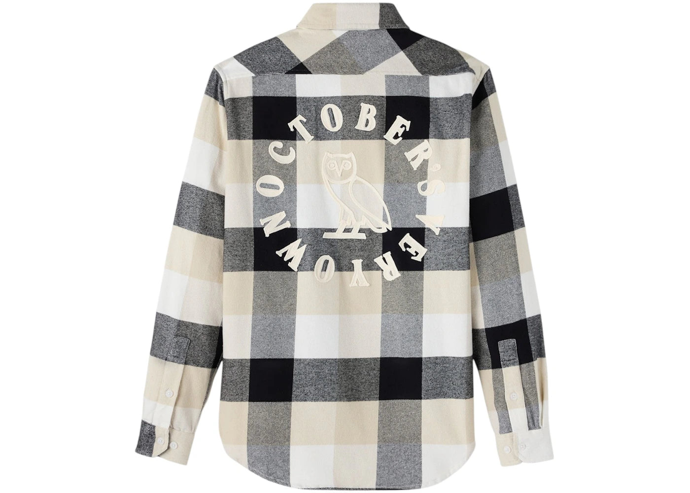 OVO Buffalo Plaid Flannel Shirt Black