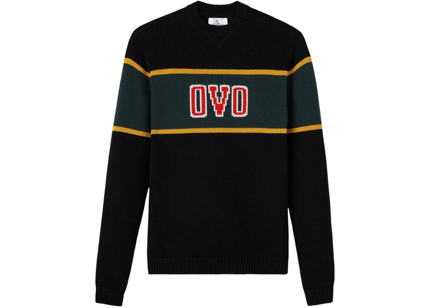 OVO Campus Intarsia Sweater Black
