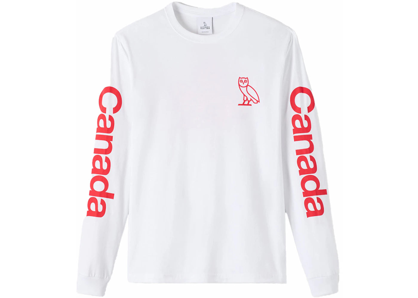 OVO Canada Day Canadian Exclusive L/S T-Shirt White