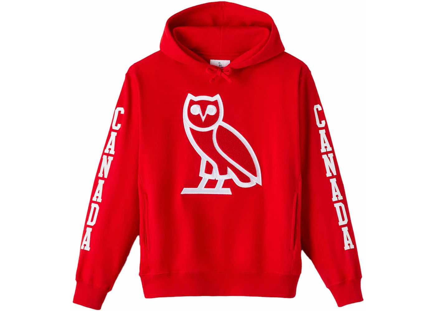 OVO Canada Day OG Owl Canada Exclusive Hoodie Red