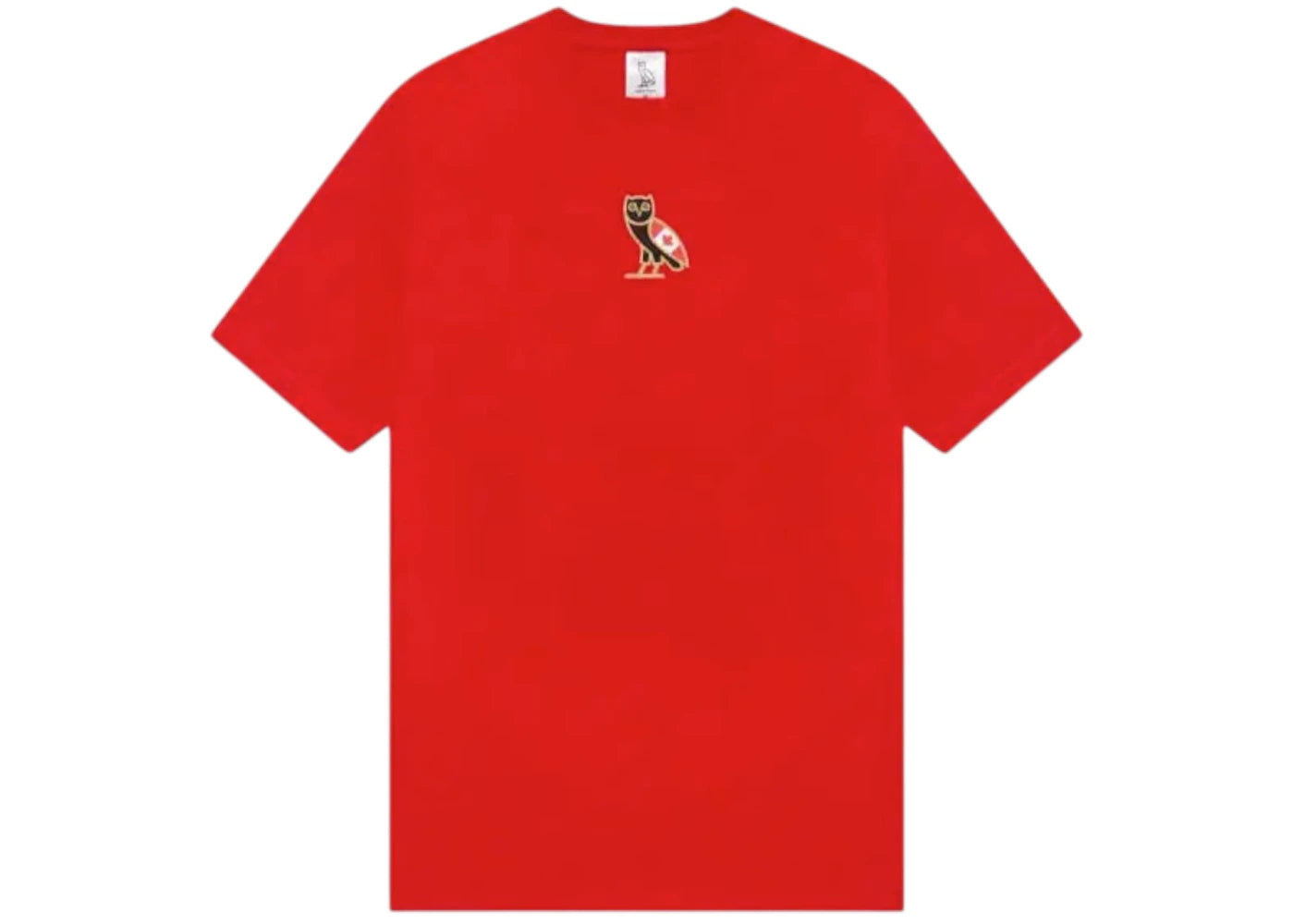 OVO Canada Flag Classic Owl T-shirt Red