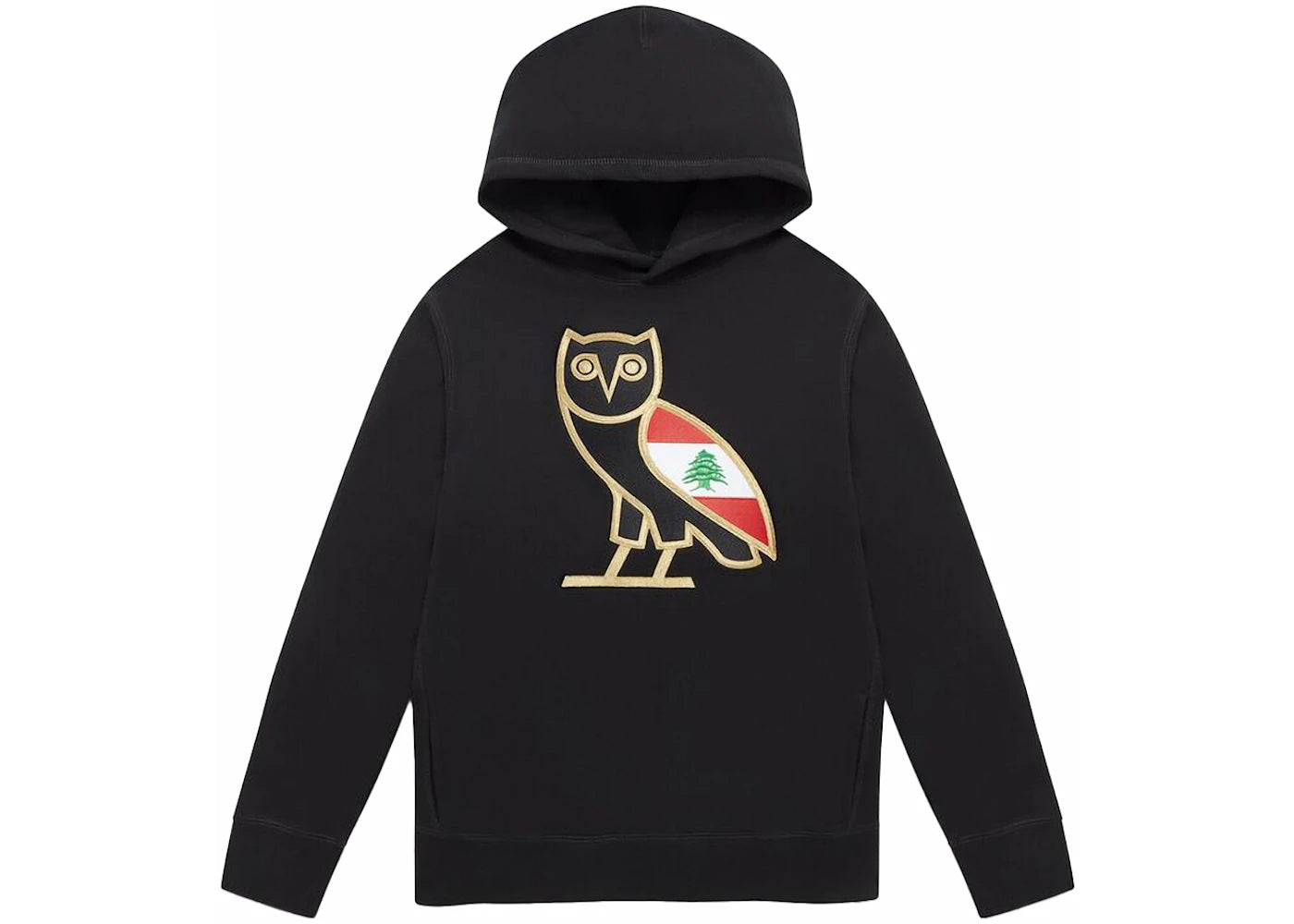 OVO Cedar of Lebanon OG Owl Hoodie Black