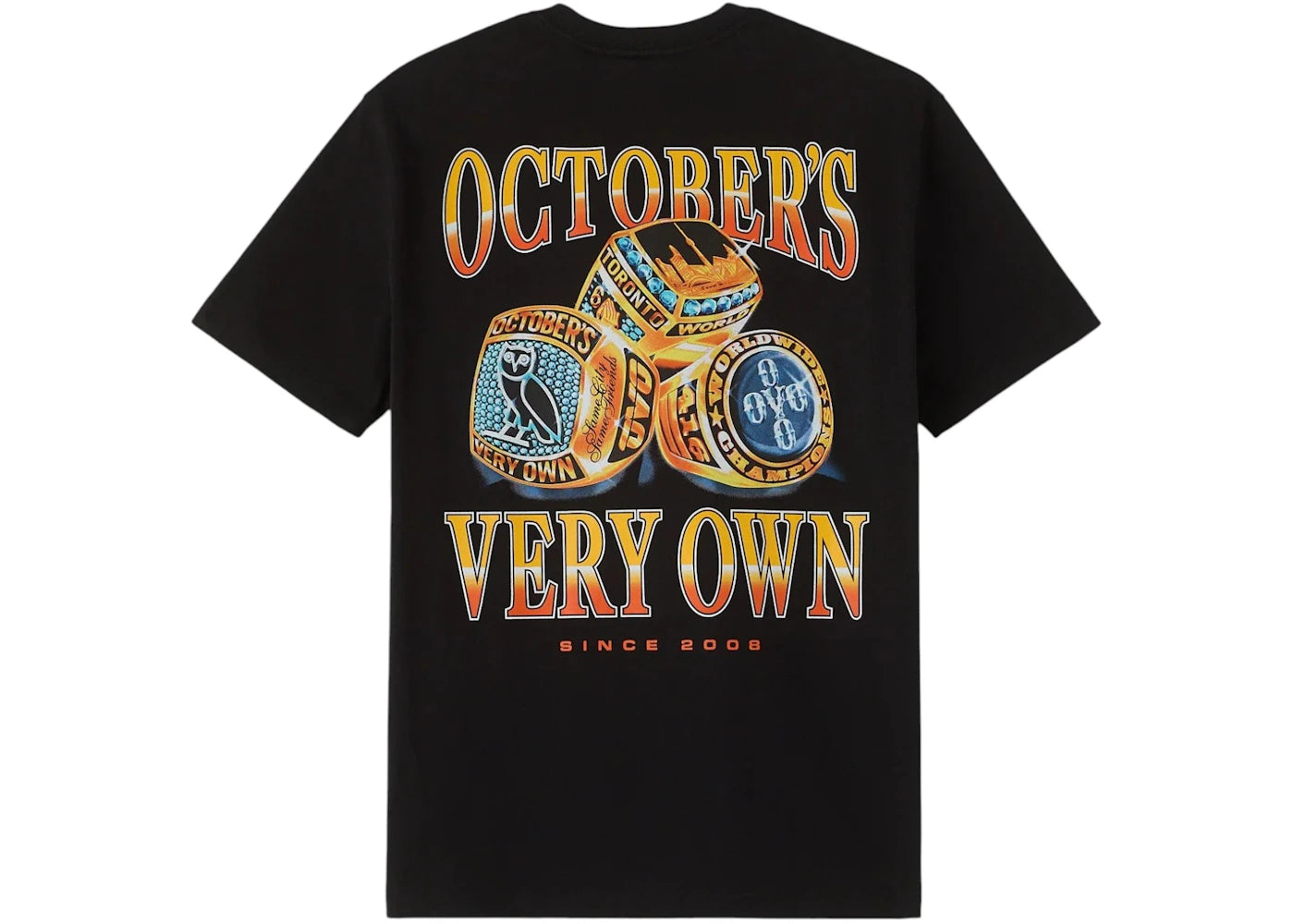 OVO Championship Rings Tee Black