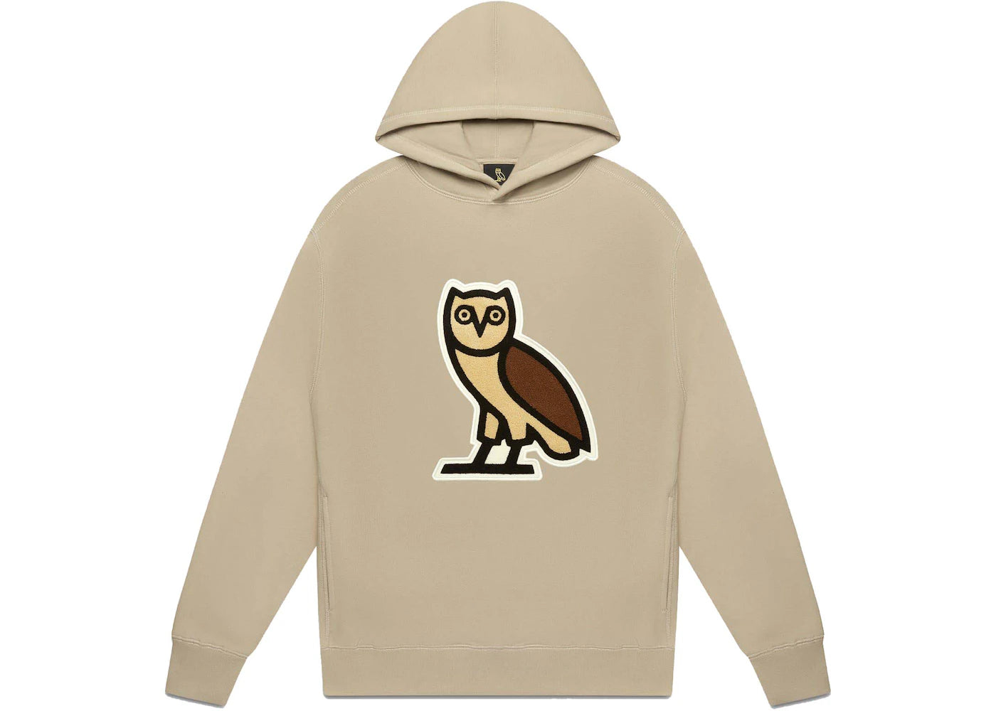 OVO Chenille Bubble Owl Hoodie Stone