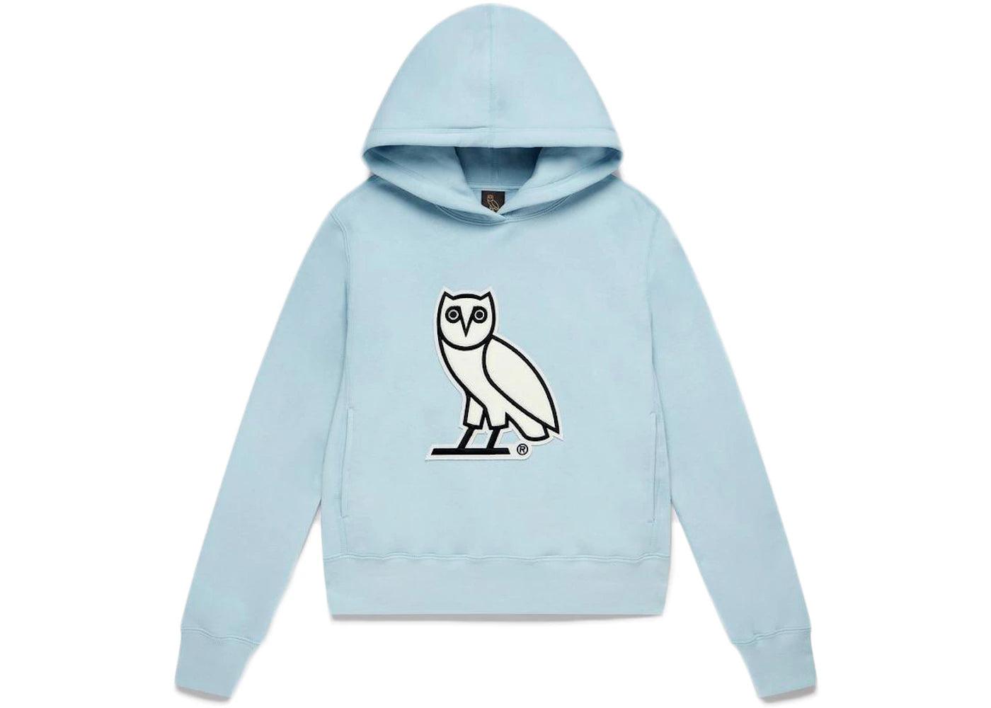 OVO Chenille Womens Hoodie Sky Blue