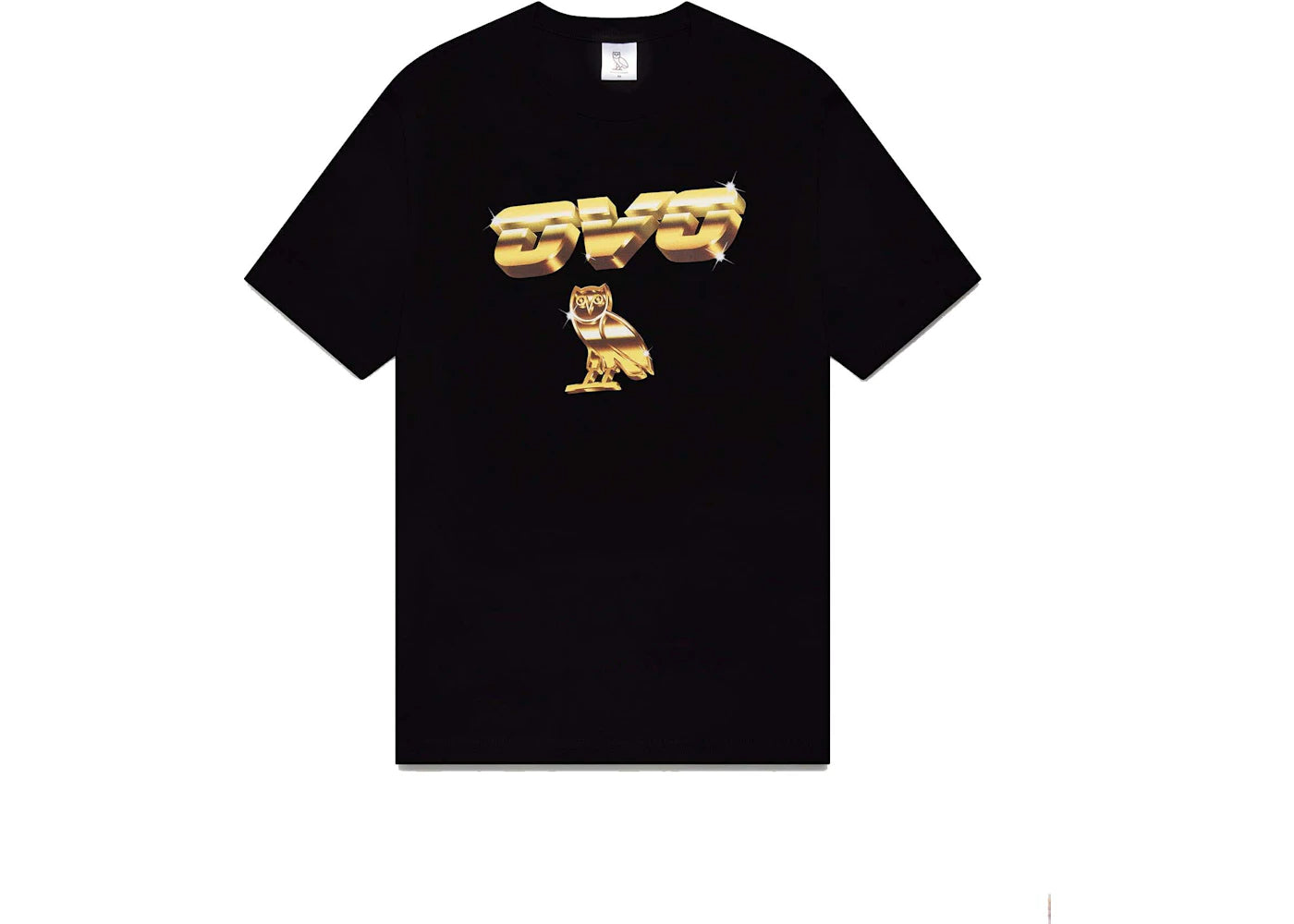 OVO Chrome Owl T-Shirt Black/Gold