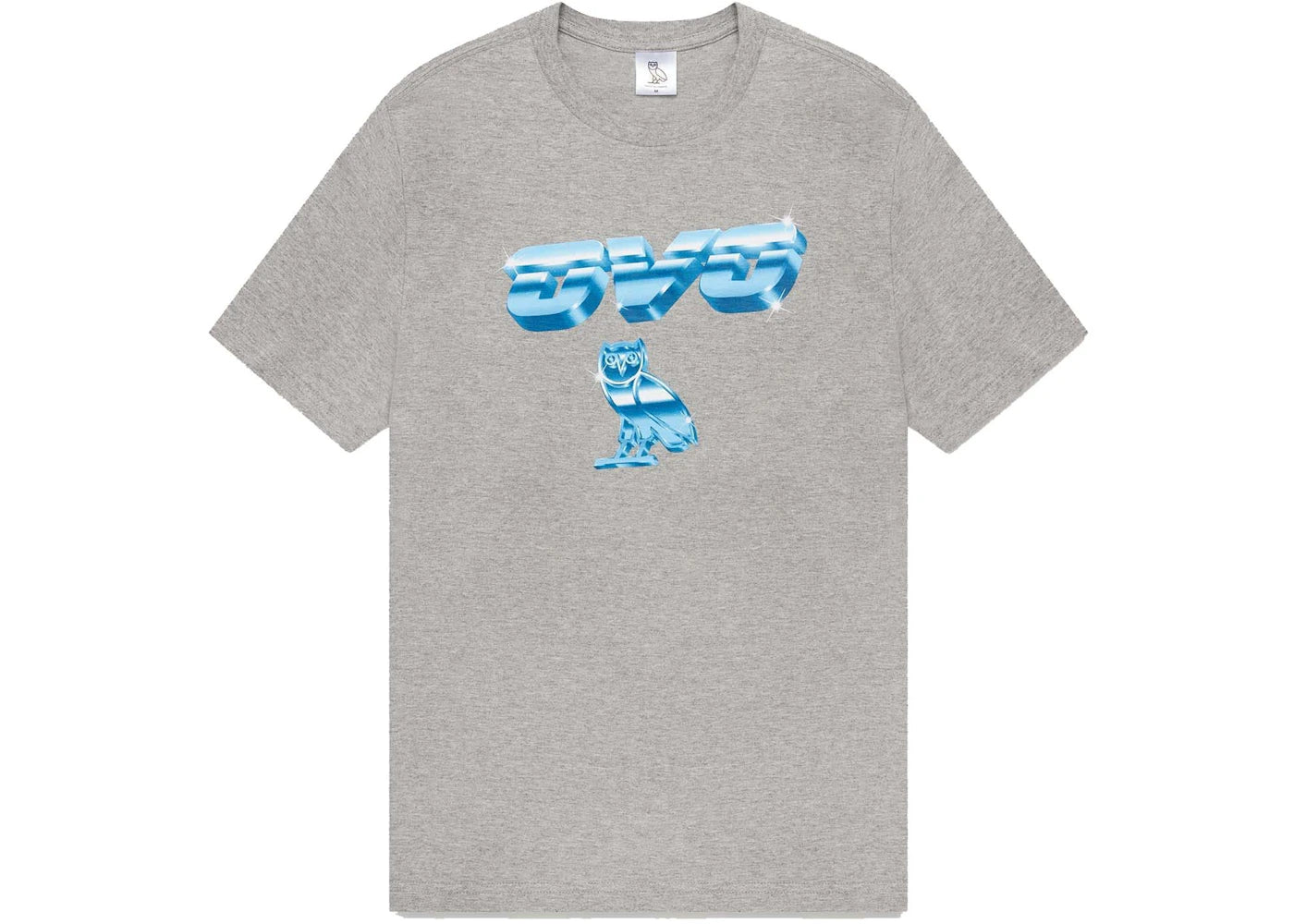 OVO Chrome Owl T-Shirt Heather Grey