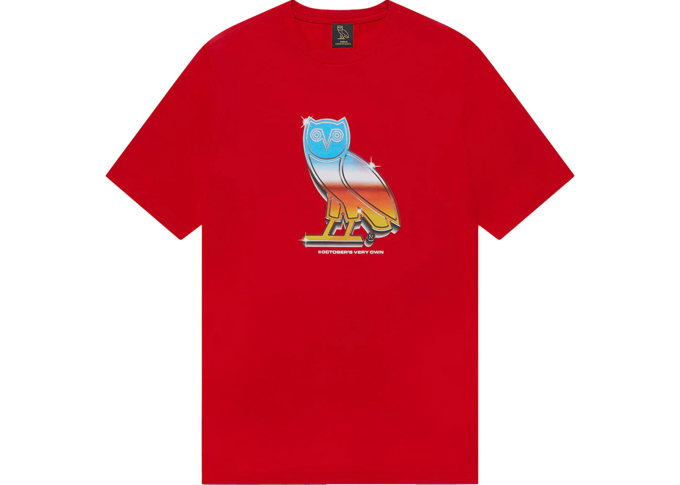 OVO Chrome Owl T-shirt Red