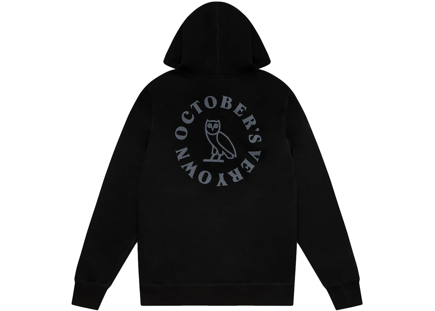 OVO Circle Zip Hoodie Black