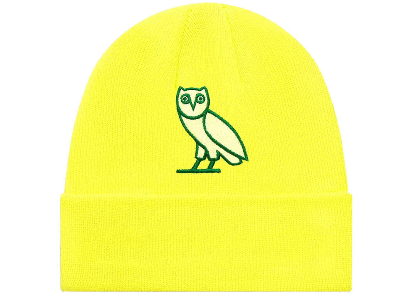 OVO Classic Owl Beanie Lime