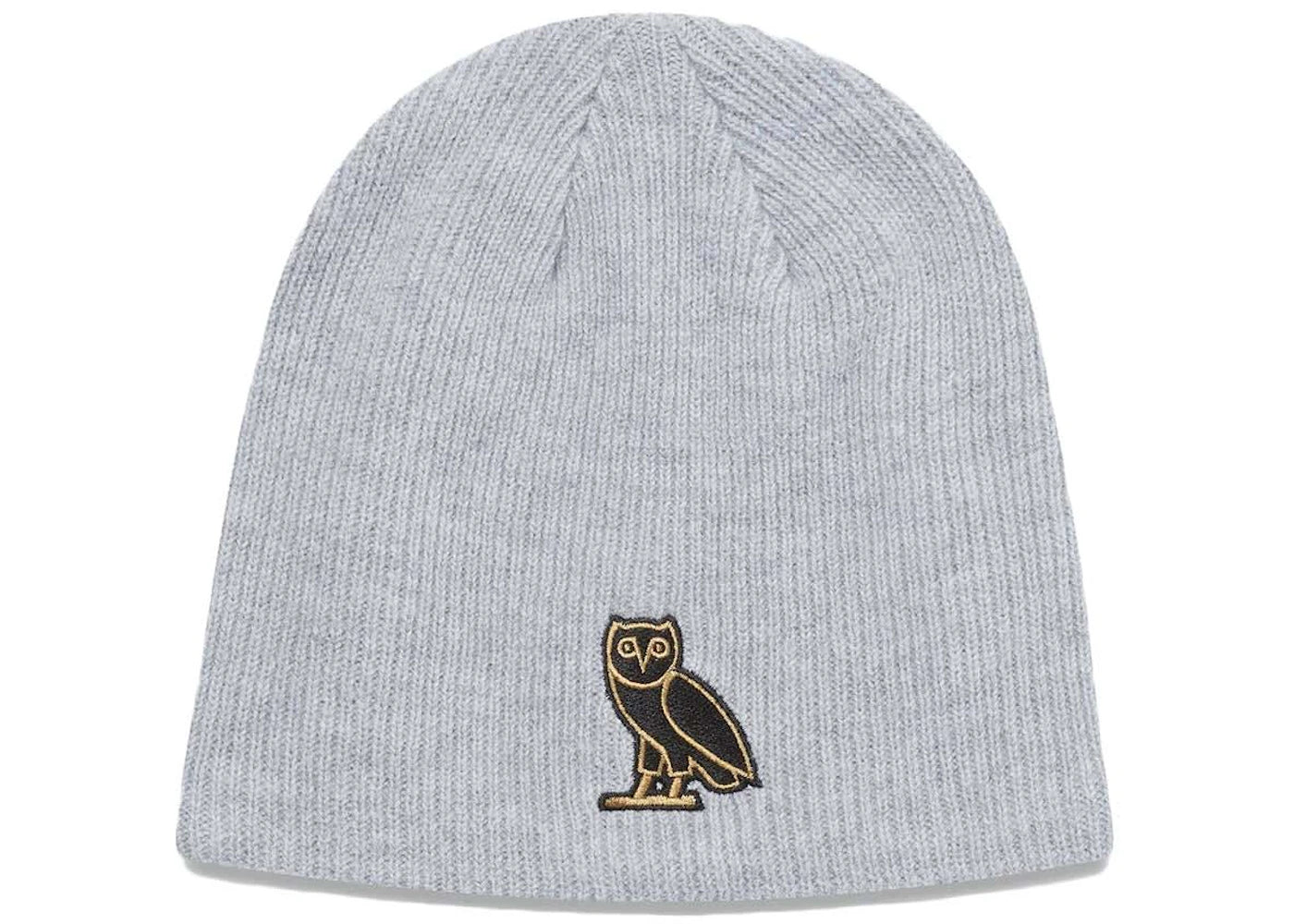 OVO Classic Owl Cuffless Beanie Grey