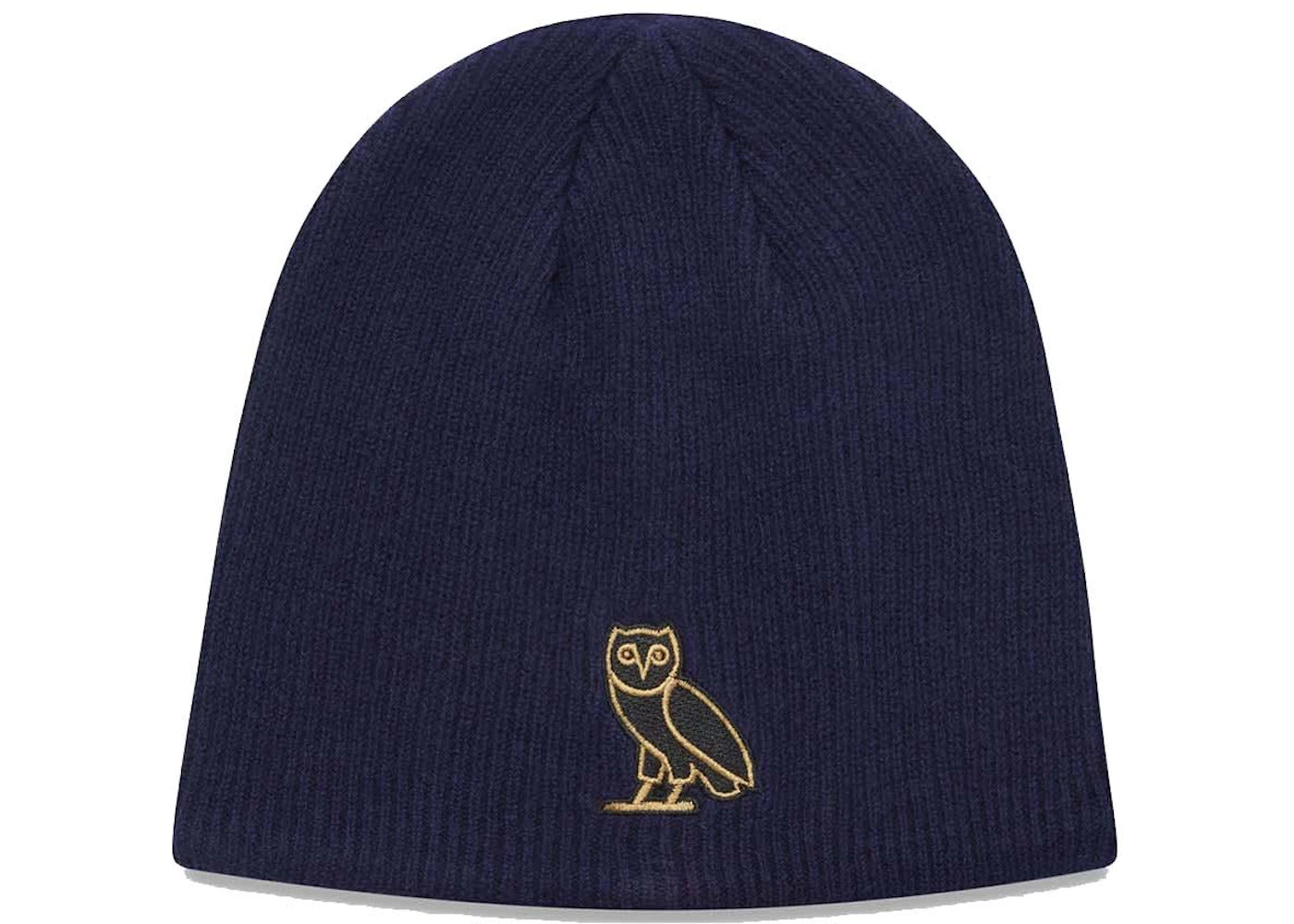 OVO Classic Owl Cuffless Beanie Navy