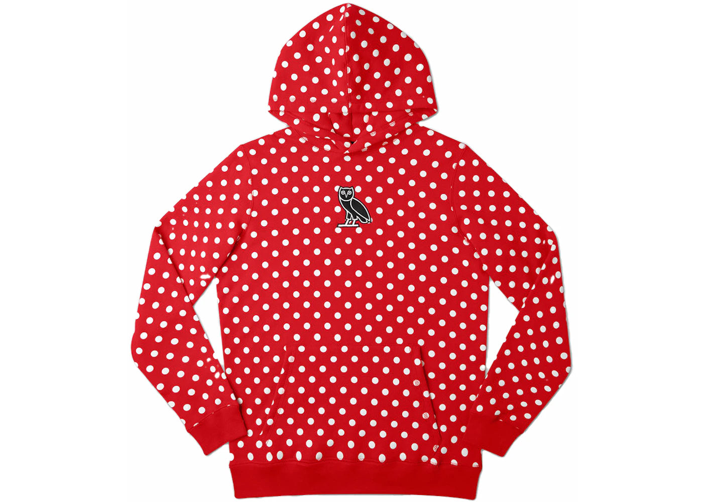 OVO Classic Owl Polka Dot Hoodie Red