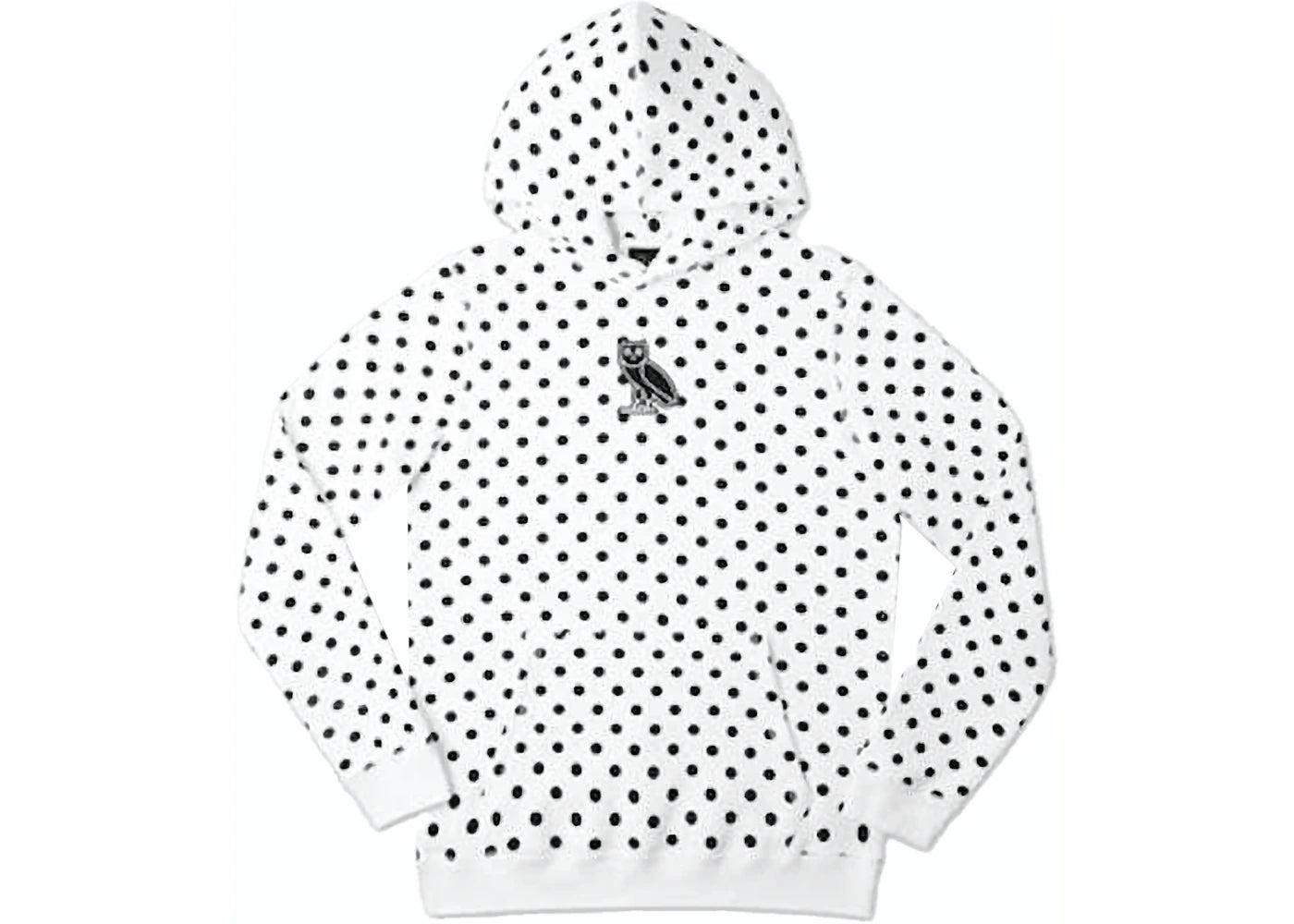 OVO Classic Owl Polka Dot Hoodie White