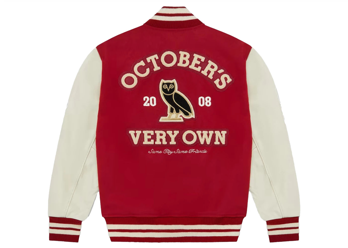 OVO Collegiate Jacket Red/Cream