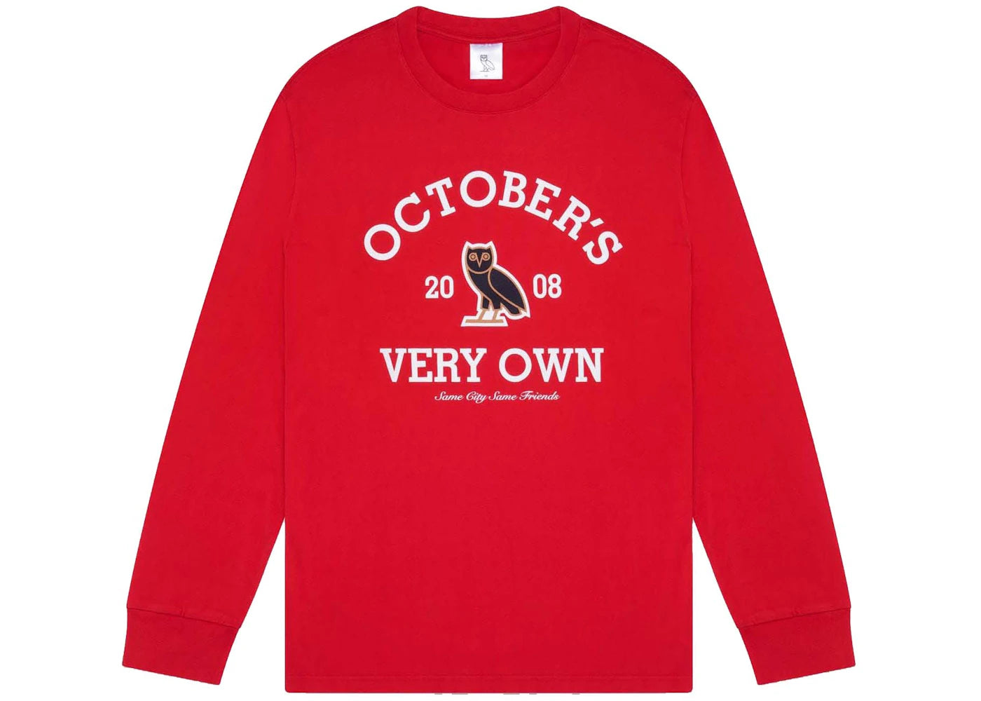 OVO Collegiate Longsleeve T-Shirt Red