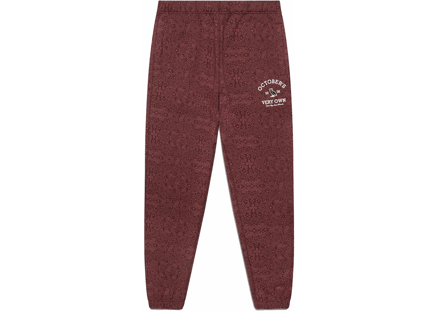 OVO Collegiate Sweatpant (FW22) Merlot/Paisley