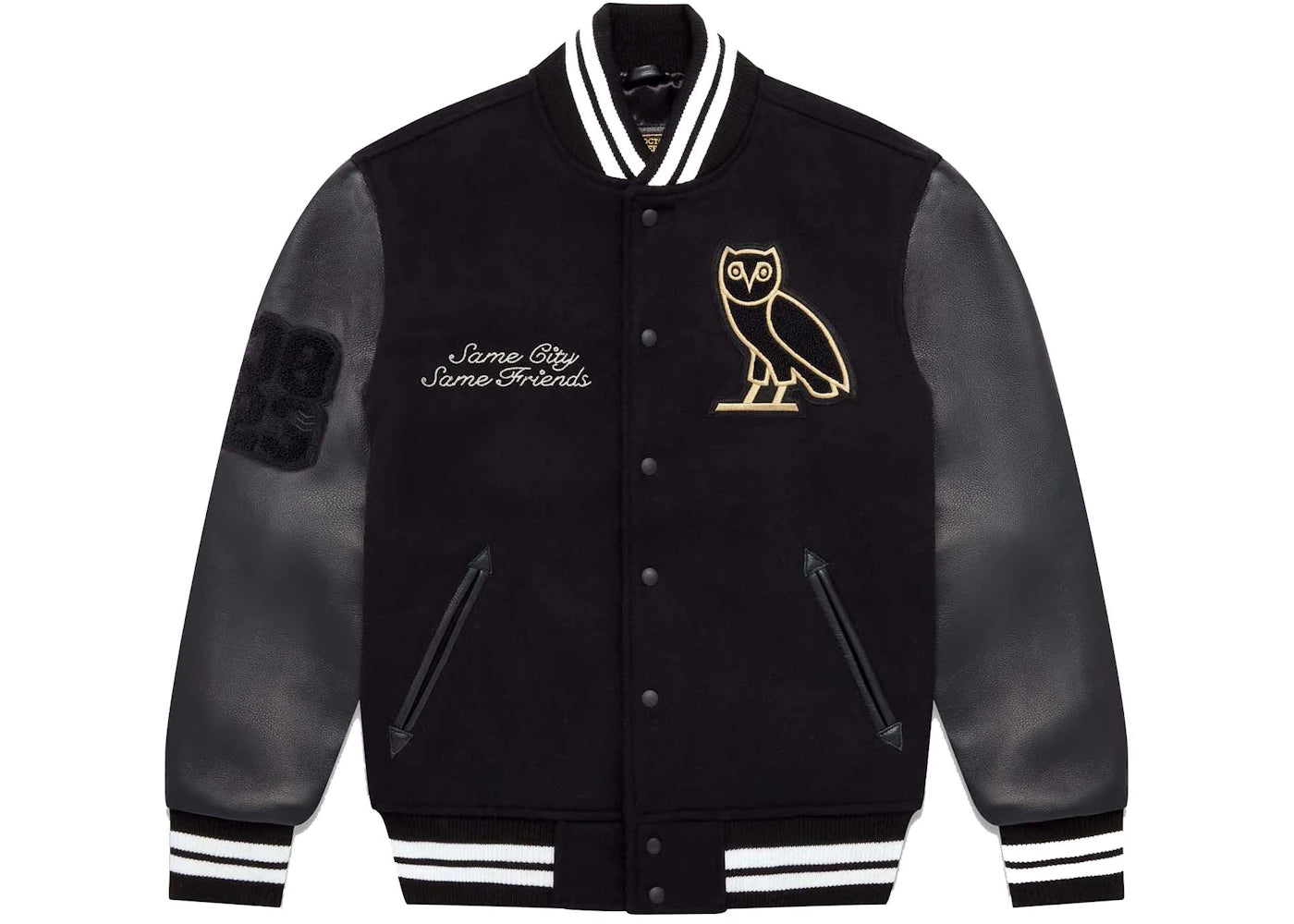 OVO Collegiate Varisty Jacket Black