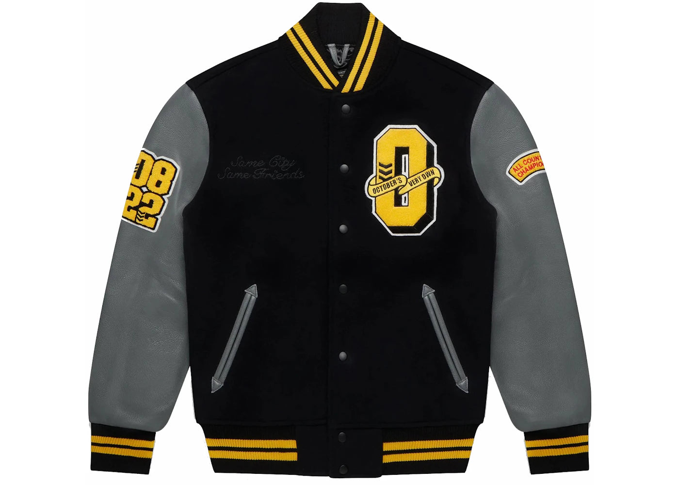 OVO Collegiate Varsity Jacket Black