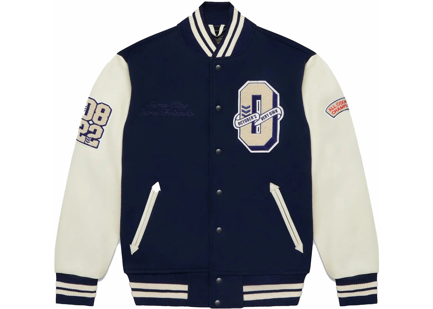 OVO Collegiate Varsity Jacket Navy