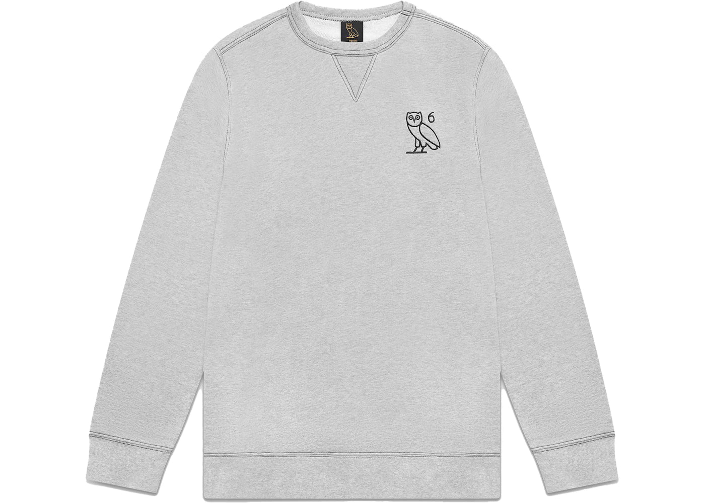 OVO Contrast Stitch Crewneck Heather Grey