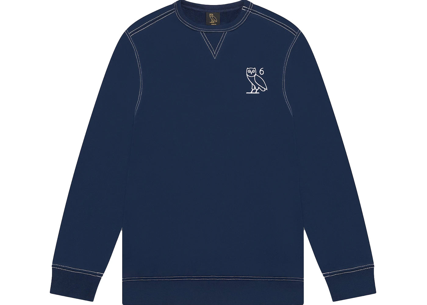 OVO Contrast Stitch Crewneck Indigo