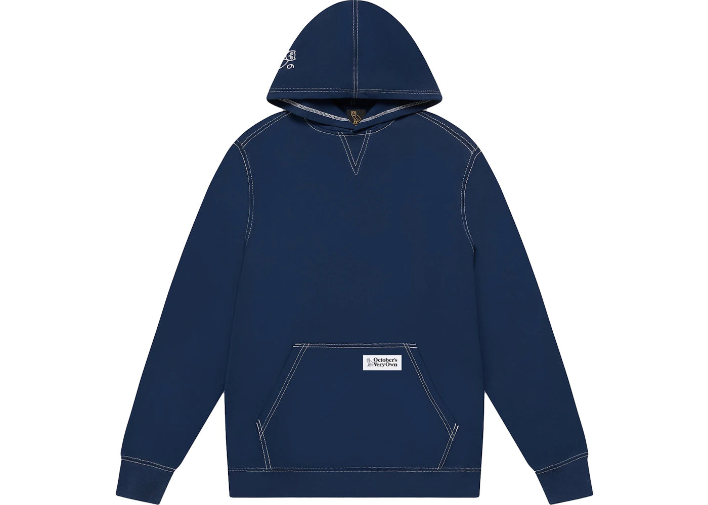 OVO Contrast Stitch Hoodie Indigo