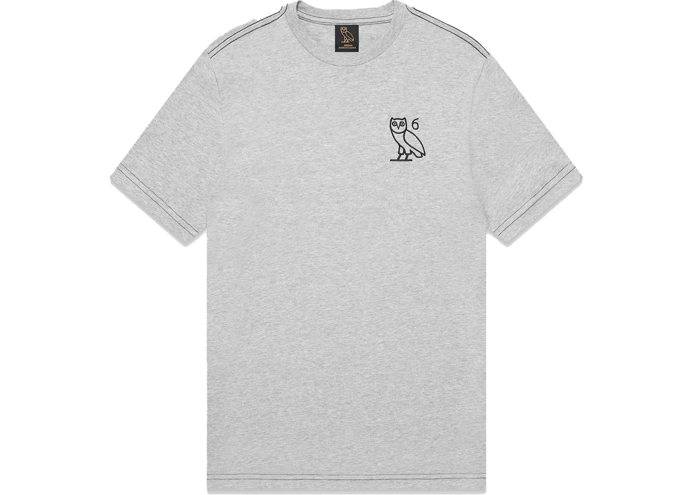 OVO Contrast Stitch T-shirt Heather Grey