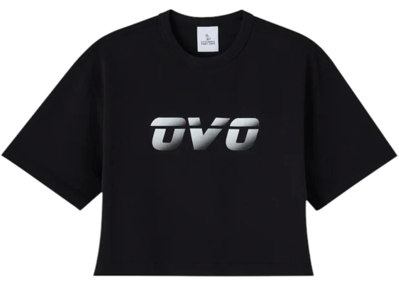 OVO Cropped Runner Tee Black