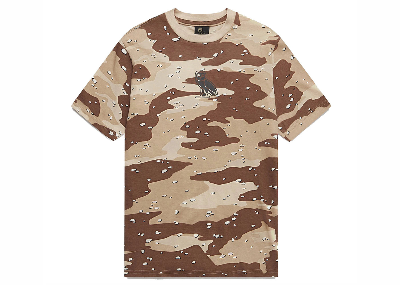 OVO Desert Camo Reflective Owl T-Shirt Brown