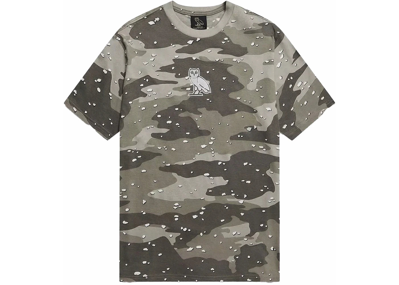 OVO Desert Camo Reflective Owl T-shirt Grey