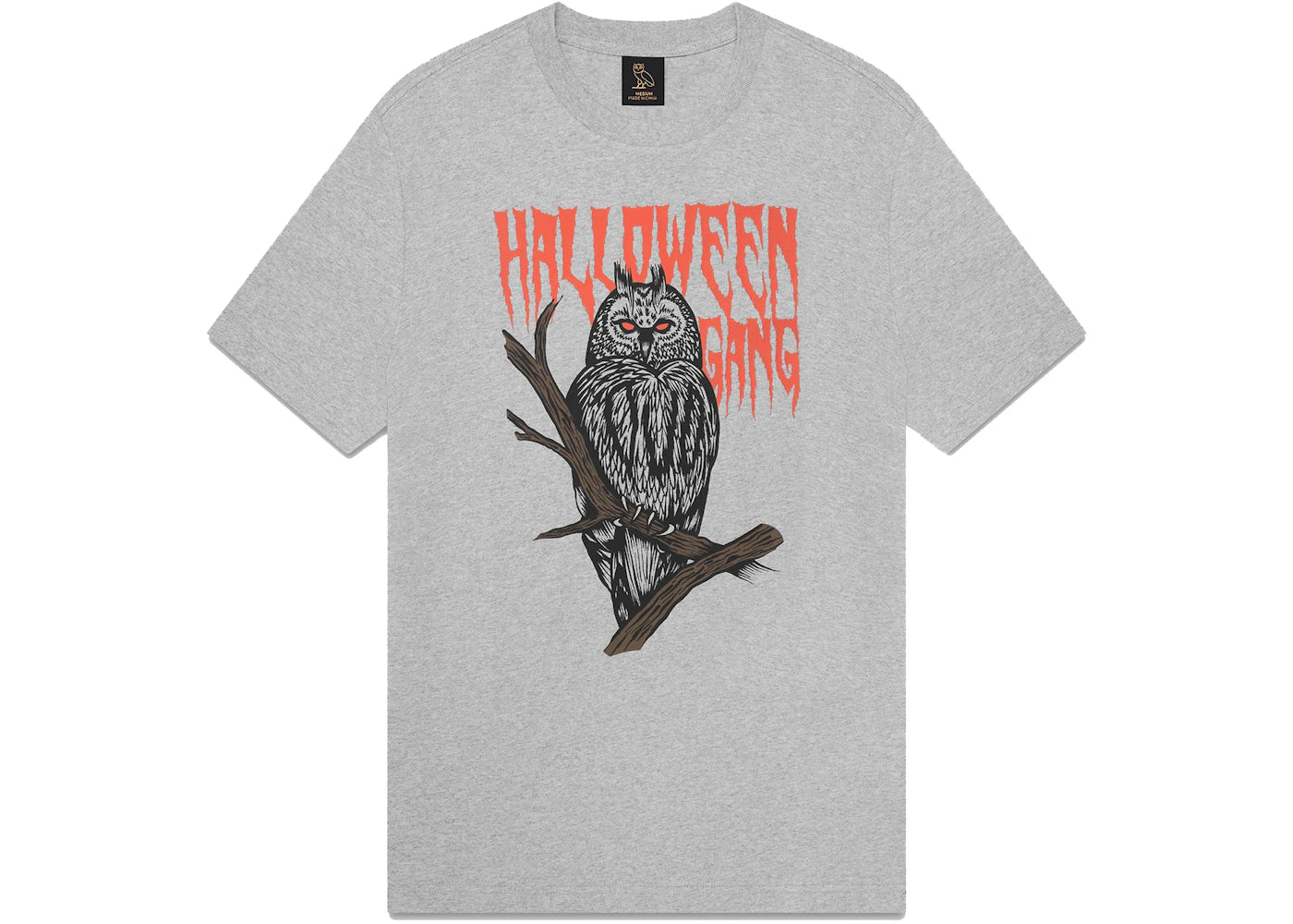 OVO Devil Bird T-shirt Heather Grey