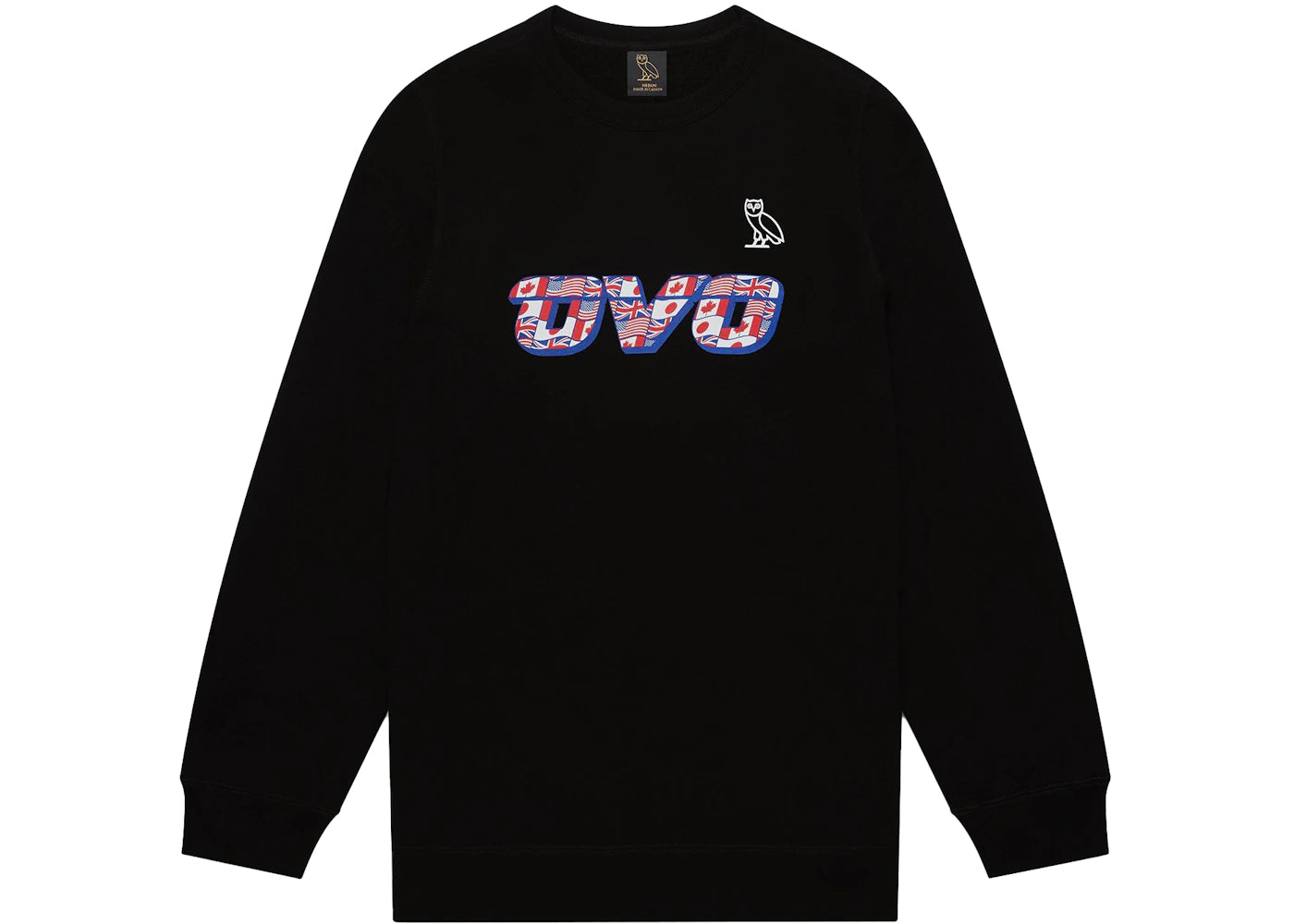 OVO Flag Runner Crewneck Black