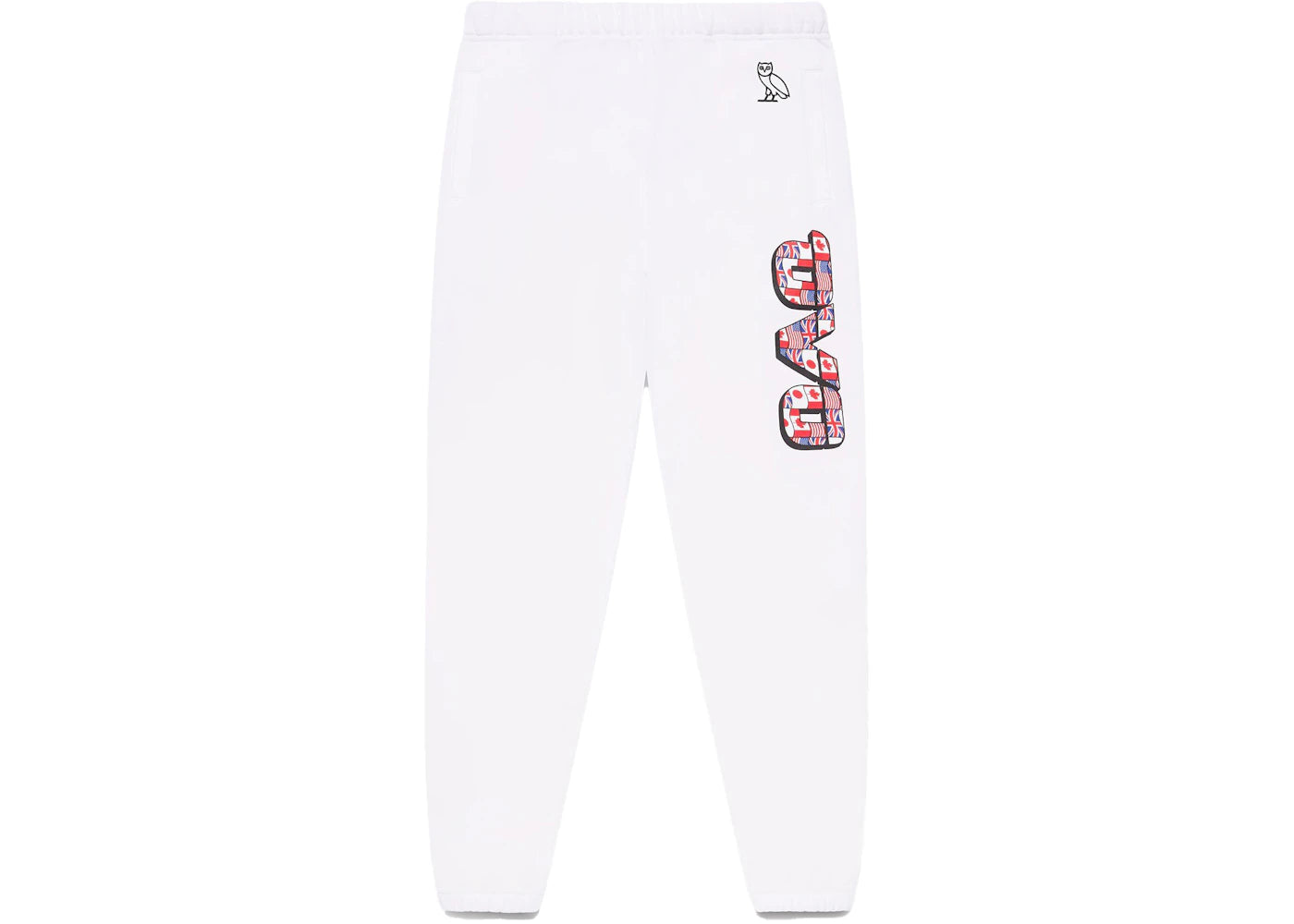 OVO Flag Runner Sweatpant White