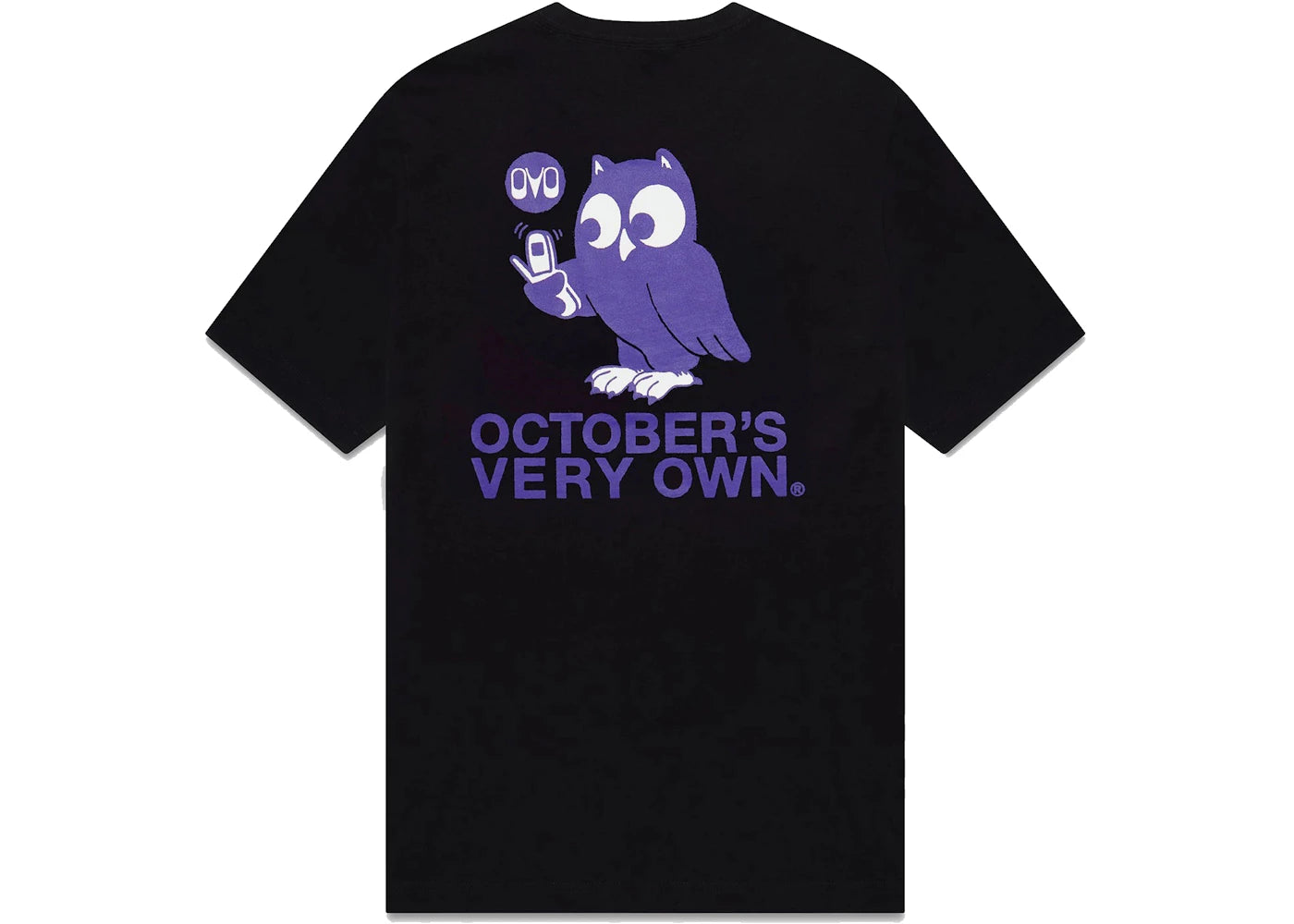 OVO Flip Phone Owl T-shirt Black