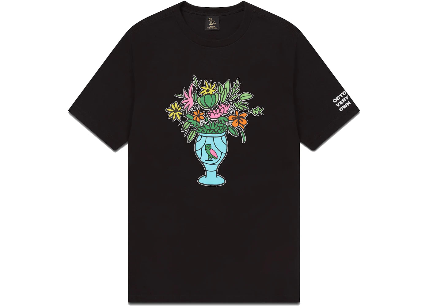 OVO Floral Vase T-shirt Black