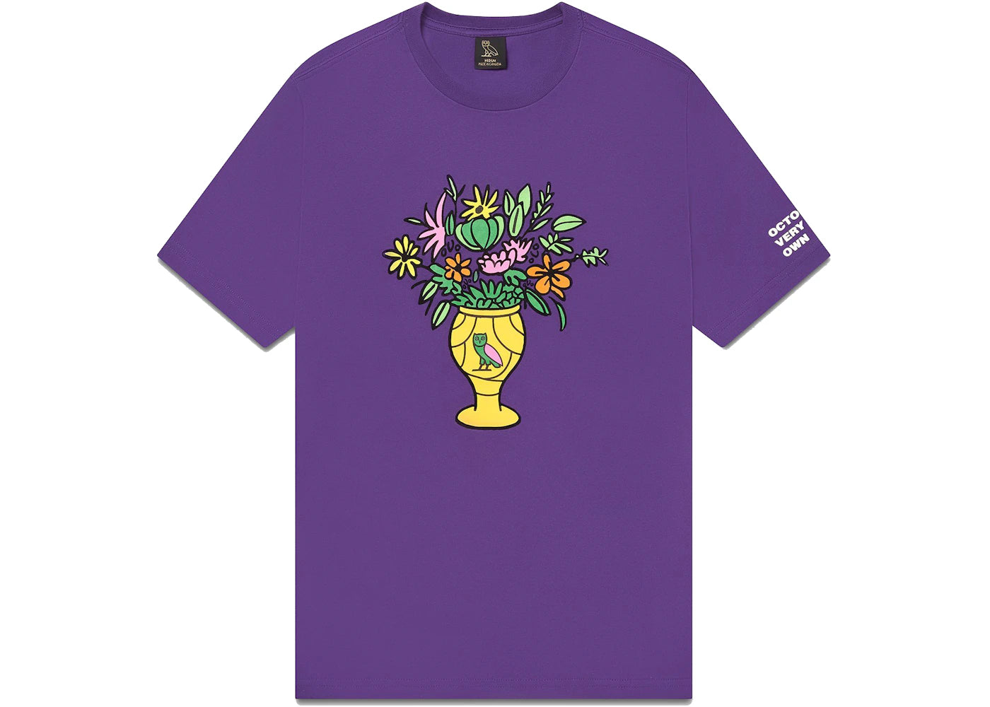 OVO Floral Vase T-shirt Purple